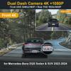Fitcamx Front 4K+Rear 1080P Dash Cam Adapts for Mercedes-Benz EQS 450 580 2022 2023 2024 Sedan SUV (HD2-6768), OEM Look, Dual HD Video, WiFi & APP, Loop Recording, G-Sensor, Easy to Use, 128GB Card view 2