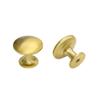 Cabinet Handles,Bar pulls, 10 Piece Brushed Brass Cabinet Knobs Round Cabinet Hardware Gold Kitchen Door Knob Modern Cupboard Knobs Gold Knobs Brass Door Knobs for Cupboards & Draws ( Color : Gold , S view 1