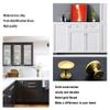 Cabinet Handles,Bar pulls, 10 Piece Brushed Brass Cabinet Knobs Round Cabinet Hardware Gold Kitchen Door Knob Modern Cupboard Knobs Gold Knobs Brass Door Knobs for Cupboards & Draws ( Color : Gold , S view 4