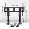 EoxinDm Wall Mount TV Bracket, Adjustable TV Mount Bracket, Tv Motorized Lift, Tv Lift Mechanism with Remote, Dual Motor Lift Stroke 150cm/59.0inch, for 55"" - 120"" TVs Up to 130kg/286lb, Black view 2