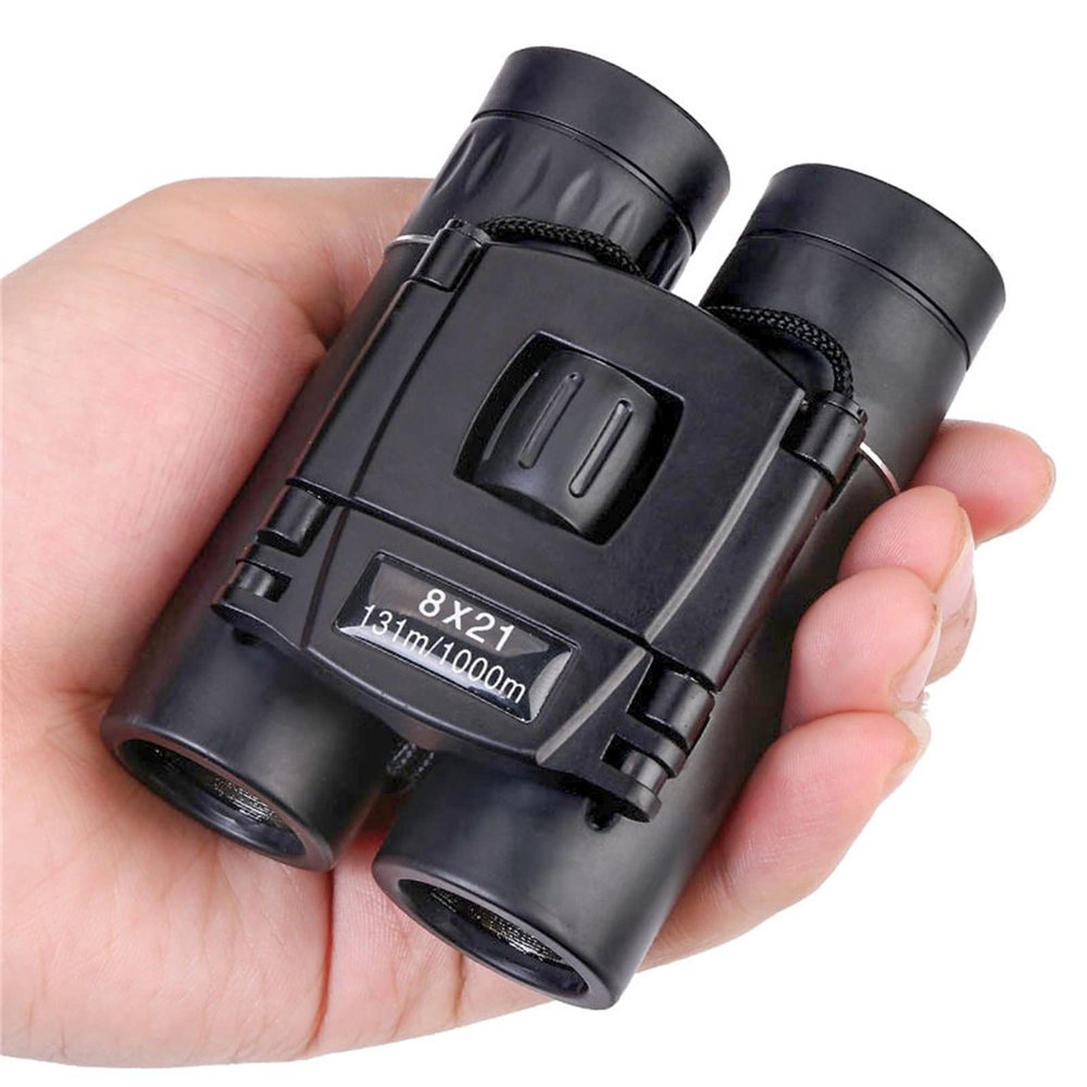 Concert Camping Telescope for Adults - 8X21 Portable Mini Binoculars Blue Film High Definition Low Light to Watch Concerts and Competitions Outdoor Travel Camping 131M/1000M