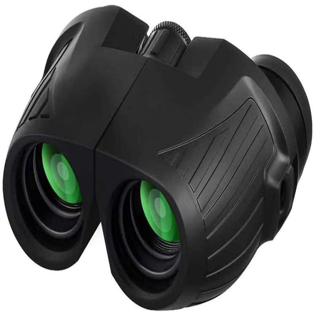 10x25 HD Mini and Kids Compact Folding Binoculars with Low Light Waterproof Binocular for Outdoor Bird Watching Shooting Sports Games