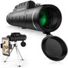 Binoculars Monocular Telescope 40X60 High Power HD Monocular with Smartphone Holder & Tripod - [Upgrade] Waterproof Monocular with Durable and Clear FMC BAK4 Prism Dual Focus for Bird Watching view 1