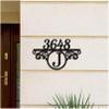 Custom Metal Address Sign Street Plaque with Initials, Personalized House Number Sign for Outside, Modern Outdoor Metal Wall Decor, Handmade New Home Gift Housewarming Gift view 1
