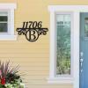 Custom Metal Address Sign Street Plaque with Initials, Personalized House Number Sign for Outside, Modern Outdoor Metal Wall Decor, Handmade New Home Gift Housewarming Gift view 3