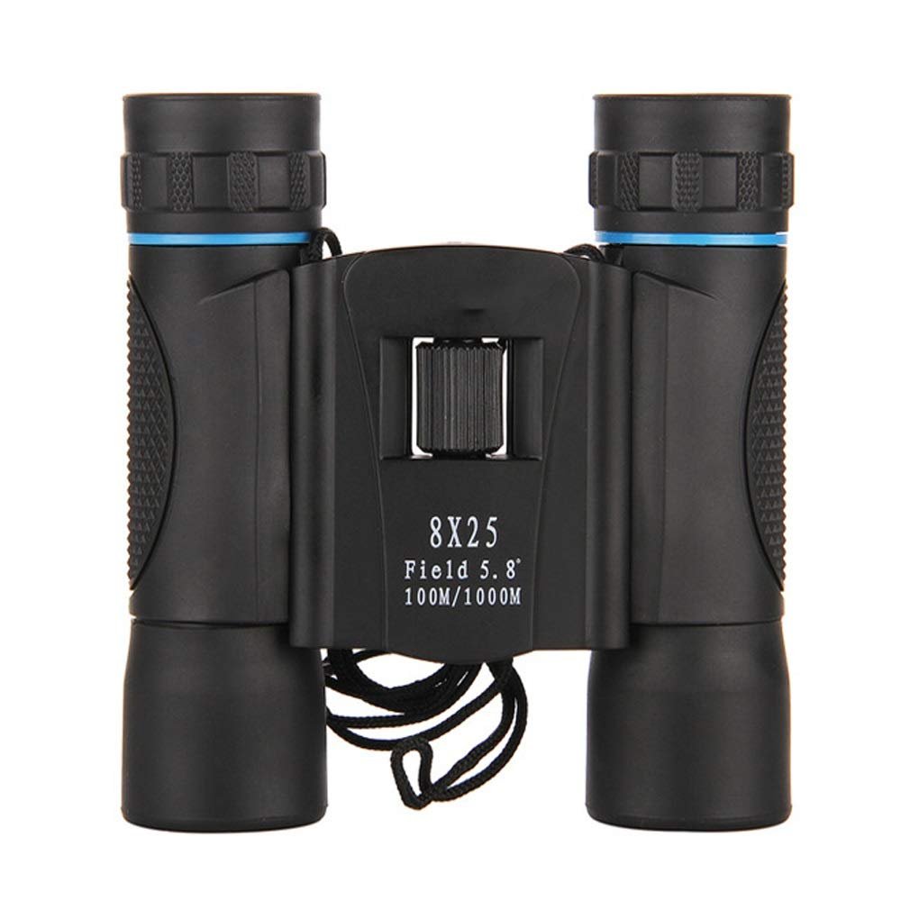 8X25 Double Tube high-Definition high-Definition Shock-Proof Plastic Concert Tour Outdoor Portable Straight Green Film Telescope Binoculars