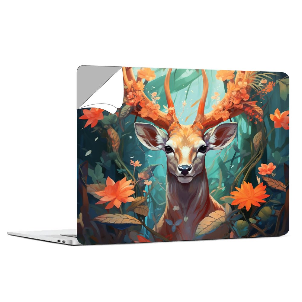 10 Point Buck Realistic Deer Tablet and Laptop Skin Wrap with UV Protection Laminate - Sticker Bomb Vinyl Decal WA011 - Premium 4 Year Vinyl - Easy Application