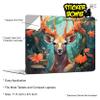 10 Point Buck Realistic Deer Tablet and Laptop Skin Wrap with UV Protection Laminate - Sticker Bomb Vinyl Decal WA011 - Premium 4 Year Vinyl - Easy Application view 3