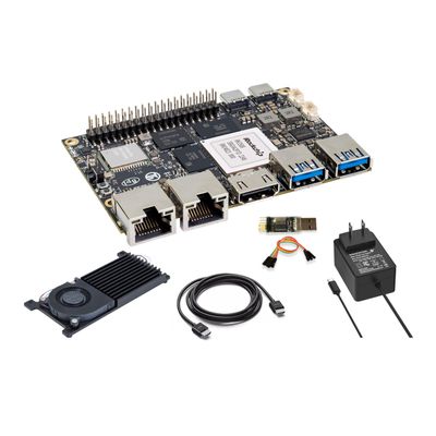 Banana Pi BPI-M7 LPDDR4x 16GB Single Board Computer, RK3588 CPU 6Tops NPU Mali-G610 GPU, 2X 2.5GbE Ethernet for AI Edge Computing/Cloud Servers/Video Encoder, Support Android Linux (BPI-M7(8+64GB))