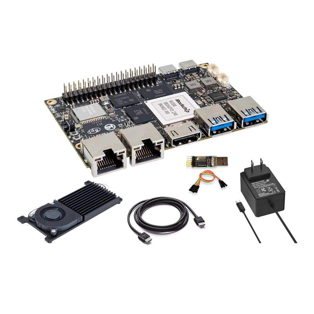 Banana Pi BPI-M7 LPDDR4x 16GB Single Board Computer, RK3588 CPU 6Tops NPU Mali-G610 GPU, 2X 2.5GbE Ethernet for AI Edge Computing/Cloud Servers/Video Encoder, Support Android Linux (BPI-M7(8+64GB))