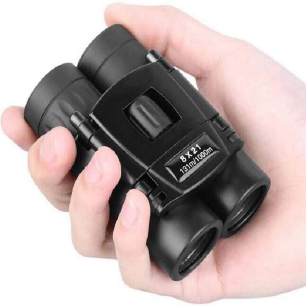 821 Roof Prism Binoculars HD FMC Coated Folding and Portable Binoculars Pocket Light Concert Ball Game Travel - with Backpack