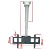 Wall Mount TV Bracket, Height Adjustable TV Stand and Wall Mount Motorized Tv Mount - Motorized Ceiling TV Mount, with Remote Control, Fits 26-70 Inch Low Profile TVs (Size : 47.2inch) (Size : 35.4in view 2