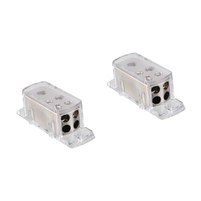 Angoily 2pcs Cable Splitter Distribution Block for Boats Cars Rvs Power Distribution High Conductivity Removable Shell