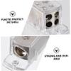 Angoily 2pcs Cable Splitter Distribution Block for Boats Cars Rvs Power Distribution High Conductivity Removable Shell view 2