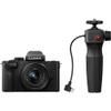 Panasonic Lumix G100D 4K Mirrorless Vlogging Camera with Tripod Grip, YouTube Vlogger Kit Bundle with 12-32mm Lens + M.Zuiko Digital ED 30mm f/3.5 Macro Lens Micro Four Thirds + Vlog Accessories view 2