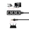 Magikl 1-2 Pack RJ45 Cable Splitter Ethernet Adapter 1 to 3 Port LAN Network Plug (2) view 2