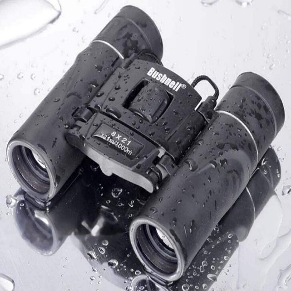 821 Mini Portable Binoculars Child Hand Folding Telescope for Adult Hunting Outdoor Travel - Red Eyepiece Life Waterproof