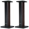 Rockville Pair RHT28D 28" Bookshelf Speaker Stands, Dark Wood Grain, 60 lbs Capacity, Sand-Fillable Design, Dual Platform Sizes, Anti-Slip Pads, for Home Theater and Studio Monitors view 1