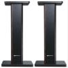 Rockville Pair RHT28D 28" Bookshelf Speaker Stands, Dark Wood Grain, 60 lbs Capacity, Sand-Fillable Design, Dual Platform Sizes, Anti-Slip Pads, for Home Theater and Studio Monitors view 2