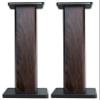 Rockville Pair RHT28D 28" Bookshelf Speaker Stands, Dark Wood Grain, 60 lbs Capacity, Sand-Fillable Design, Dual Platform Sizes, Anti-Slip Pads, for Home Theater and Studio Monitors view 3