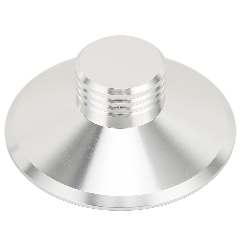 Vomeko Audiophile Record Weight Stabilizer,Aluminum Turntable LP V inyl Disc Stabilizer 50Hz/60Hz for V inyl Record Player (Silver)