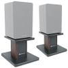 Rockville RHT8D Desktop Speaker Stands, Dark Wood, 66 lbs Capacity, Vibration Isolation Pads, Sturdy MDF Build, Sleek Design, for Bookshelf Speakers and Studio Monitors view 2