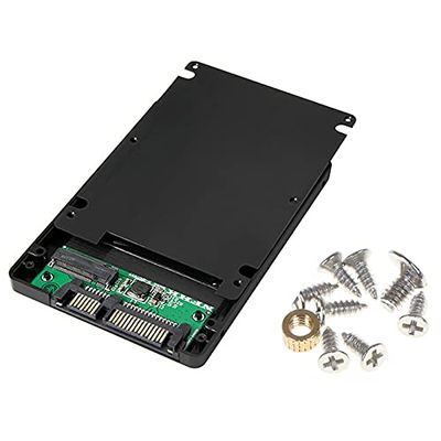 CHICHIYANG NGFF to SATA Solid State Hard Drive Box Portable M.2 SSD to SATA3.0 Adapter Box with Screws Set