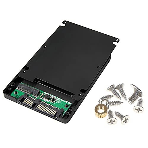CHICHIYANG NGFF to SATA Solid State Hard Drive Box Portable M.2 SSD to SATA3.0 Adapter Box with Screws Set