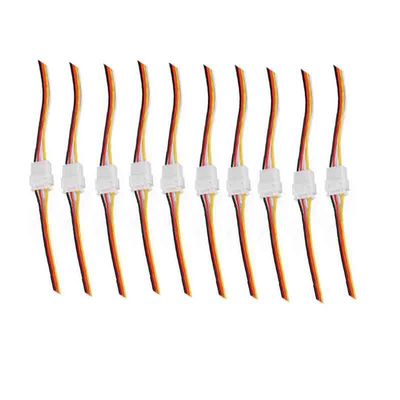 YOURRYONG 10 Pair XH2.54 mm Terminal Wire Male and Female Connecting Wires, Aerial Docking and Plug-in Wire (4P Kit, 15 cm)