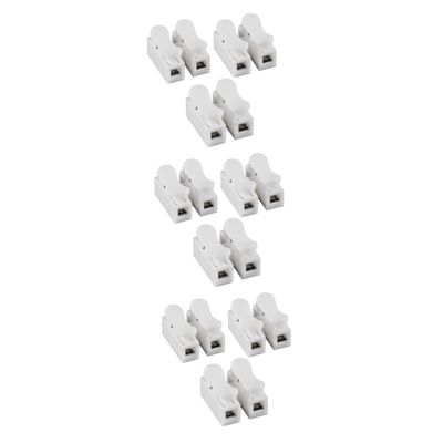 Angoily 9pcs Wire Connector Quick Connect Electrical Connectors Spring Core Flame-Resistant Design for Power Cables Electronics and Lamps White Terminal