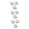 Angoily 9pcs Wire Connector Quick Connect Electrical Connectors Spring Core Flame-Resistant Design for Power Cables Electronics and Lamps White Terminal view 1