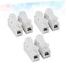 Angoily 9pcs Wire Connector Quick Connect Electrical Connectors Spring Core Flame-Resistant Design for Power Cables Electronics and Lamps White Terminal view 4