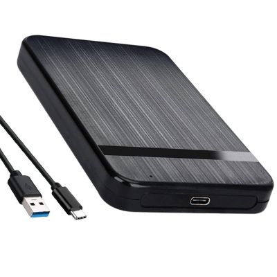 CHICHIYANG Type C 2.5 Inch SATA Mobile HDD Case with USB Cable, USB 3.0/2.0 to SATA Hard Drive Enclosure, Plug and Play Spare Parts