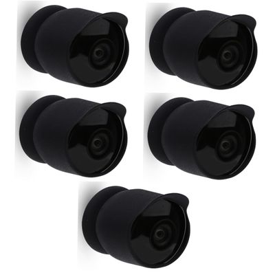 Angoily 5pcs Camera Case Security Camera Protective Sleeve Out Door Camera Monitor Nest Silicone Cover Baby Cam Camera Sunshade Cover Goo- Outdoor Shell, Blackx5pcs, 202AF210UGODOETBT3R1426MK