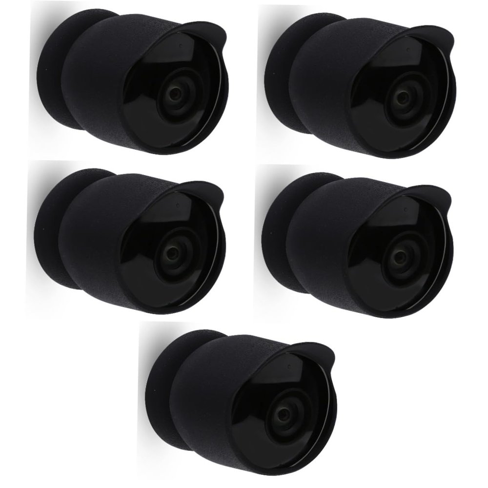 Angoily 5pcs Camera Case Security Camera Protective Sleeve Out Door Camera Monitor Nest Silicone Cover Baby Cam Camera Sunshade Cover Goo- Outdoor Shell, Blackx5pcs, 202AF210UGODOETBT3R1426MK