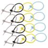 Angoily 60pcs Silicone Cable Ties for Reusable Cord Organizer for Headphones and Data Wires for to Prevent Mixed Style view 1