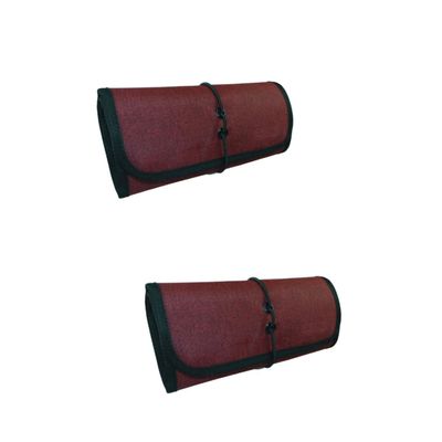 Angoily 2pcs Large Capacity Bag Foldable Storage Pouch Electronic Notepad USB Hard Drive Bulk Notepads Waterproof Note Pads Travel Tote Bag USB b Cable U Disk Pouch Red Water Proof