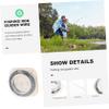 balacoo 5rolls Fishing Rod Supply Fishing Pole Wire Rod Ring Guides Corrosion-Resistant Tie Wire view 2