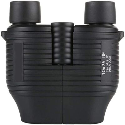 10X25 Fully-Focus Focus-Free Binoculars High Power HD Mini Portable Telescope (Color : Black) Waterproo