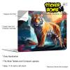 Siberian Tiger Realistic Cat Tablet and Laptop Skin Wrap with UV Protection Laminate - Sticker Bomb Vinyl Decal WA106 - Premium 4 Year Vinyl - Easy Application view 3