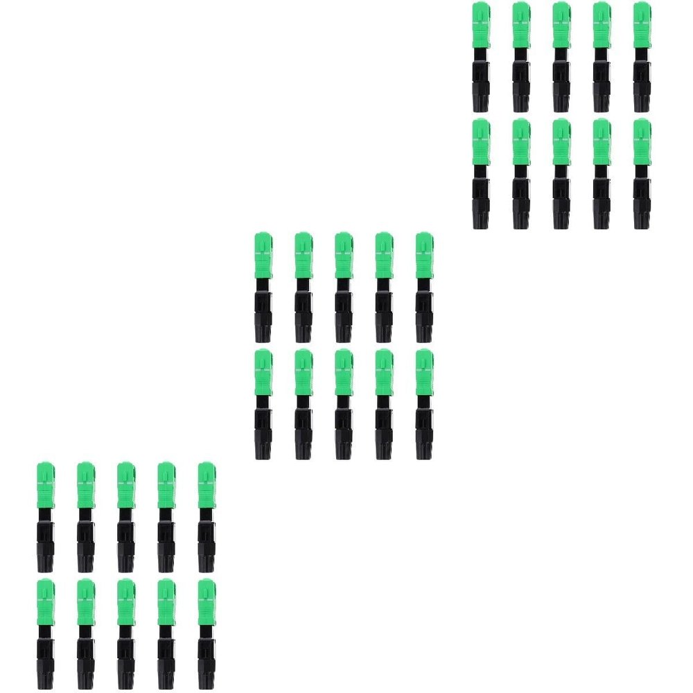 Uonlytech 30pcs Singlemode Fiber Optic Quick Connector High Precision Easy Installation Low Insertion Loss for Applications and Fiber Patch Panels