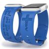 God is Within Her Watch Band compatible with Apple Watch Laser Engraved iWatch Band Silicone 38mm 40mm 41mm 42mm 44mm 45mm 49mm Strap Jesus God Christian Psalm Gift (38/40/41mm S/M, Sapphire Blue) view 1