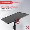 Pyle Universal Laptop Tripod Stand  Height Adjustable Portable Device Stand for Laptops, Notebooks, Mixers & DJ Equipment, Metal Construction with Angle Adjustable Tray (Pair) view 4