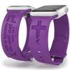 God is Within Her Watch Band compatible with Apple Watch Laser Engraved iWatch Band Silicone 38mm 40mm 41mm 42mm 44mm 45mm 49mm Strap Jesus God Christian Psalm Gift (38/40/41mm S/M, Purple) view 1