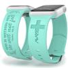 God is Within Her Watch Band compatible with Apple Watch Laser Engraved iWatch Band Silicone 38mm 40mm 41mm 42mm 44mm 45mm 49mm Strap Jesus God Christian Psalm Gift (38/40/41mm S/M, Beryl) view 1