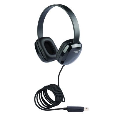 Cyber Acoustics USB Stereo Headphones (ACM-6005-5) for PCs and Other USB Devices in The Office, Classroom or Home - 5 Pack