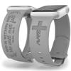 God is Within Her Watch Band compatible with Apple Watch Laser Engraved iWatch Band Silicone 38mm 40mm 41mm 42mm 44mm 45mm 49mm Strap Jesus God Christian Psalm Gift (38/40/41mm M/L, Grey) view 1