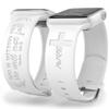 God is Within Her Watch Band compatible with Apple Watch Laser Engraved iWatch Band Silicone 38mm 40mm 41mm 42mm 44mm 45mm 49mm Strap Jesus God Christian Psalm Gift (38/40/41mm S/M, White) view 1