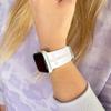 God is Within Her Watch Band compatible with Apple Watch Laser Engraved iWatch Band Silicone 38mm 40mm 41mm 42mm 44mm 45mm 49mm Strap Jesus God Christian Psalm Gift (38/40/41mm S/M, White) view 4