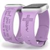 God is Within Her Watch Band compatible with Apple Watch Laser Engraved iWatch Band Silicone 38mm 40mm 41mm 42mm 44mm 45mm 49mm Strap Jesus God Christian Psalm Gift (38/40/41mm M/L, Lavender) view 1
